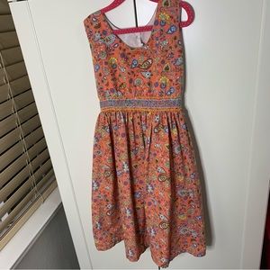 Girl’s Smocked Paisley Print Sundress